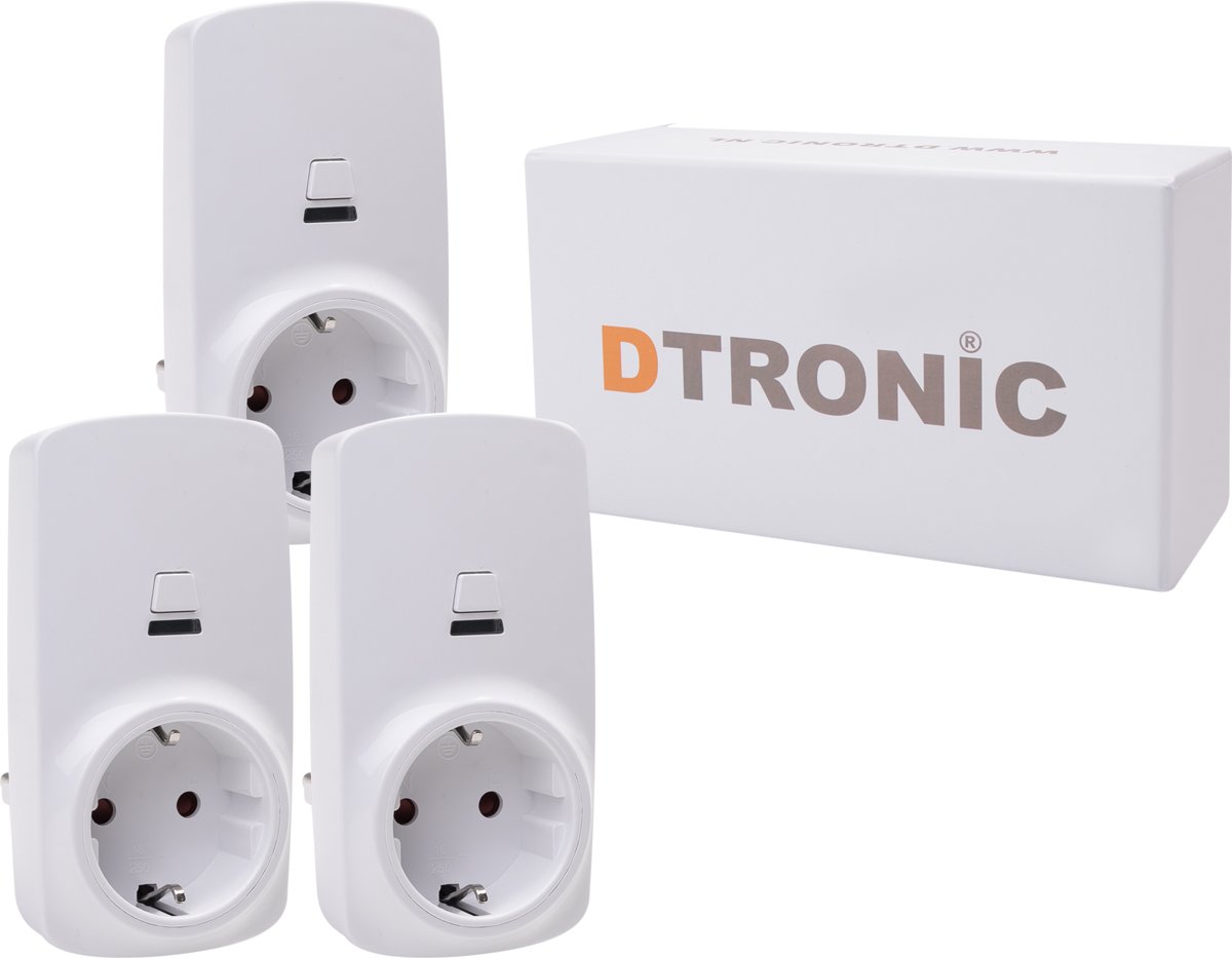 DTRONIC Slimme stekker WLSC01 - 3st. Makkelijke installatie - Starterkit