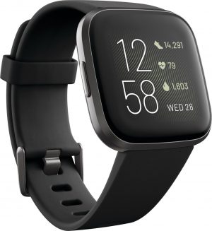 Fitbit smartwatch Versa 2 (Zwart)