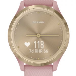 Garmin Vivomove 3S - hybride smartwatch - Goud/roze