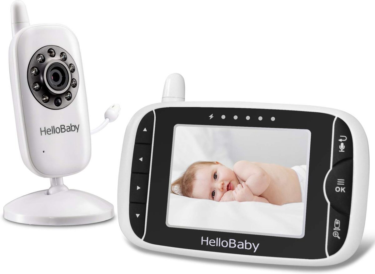 HelloBaby HB32 Babyfoon met camera - Groot LCD display - Veilige ...