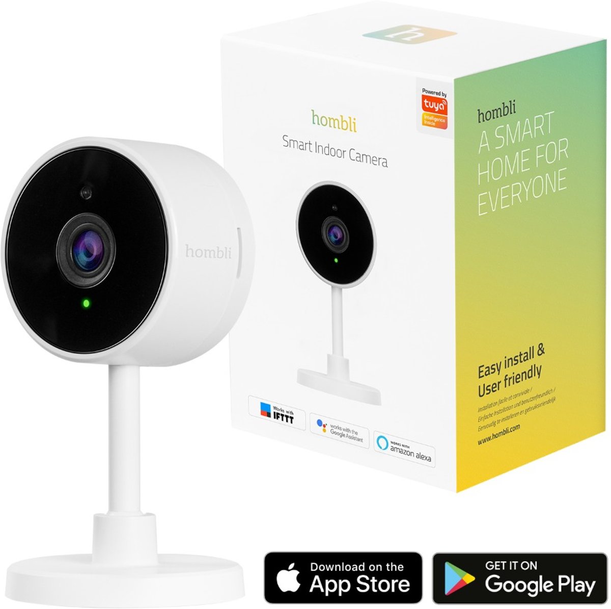 Hombli Slimme Beveiligingscamera voor Binnen - Wifi Camera ...