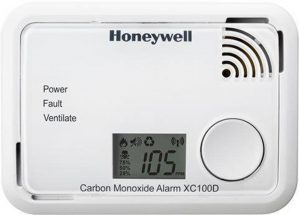 Honeywell XC-100D Koolmonoxidemelder - LCD Display - Meet zeer lage koolmonoxidewaarden