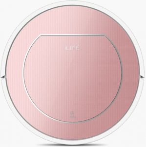 Ilife V7s Pro Zakloos 0.45l Roze, Wit robotstofzuiger