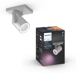 Philips Hue - Argenta - White and Color Ambiance - opbouwspot - 1 lichtpunt - aluminium - Bluetooth