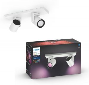 Philips Hue - Argenta - White and Color Ambiance - opbouwspot - 2 lichtpunten - wit - Bluetooth