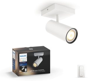Philips Hue Buratto opbouwspot - warm tot koelwit licht - 1-lichts - wit - basis
