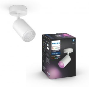 Philips Hue - Fugato - White and Color Ambiance - opbouwspot - 1 lichtpunt - wit - Bluetooth