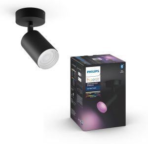 Philips Hue - Fugato - White and Color Ambiance - opbouwspot - 1 lichtpunt - zwart - Bluetooth