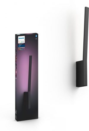 Philips Hue - Liane - White and Color Ambiance - Wandlamp - 1 Lichtpunt - zwart - 1 x 900lm - Bluetooth