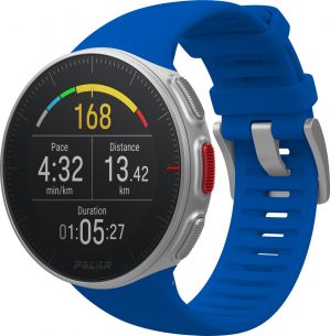 Polar Vantage V - Multisporthorloge - Blauw met meegeleverde bostband