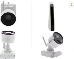 Sitcon | Kabelvrije camera set met 1 camera op batterij met draadloos signaal + APP