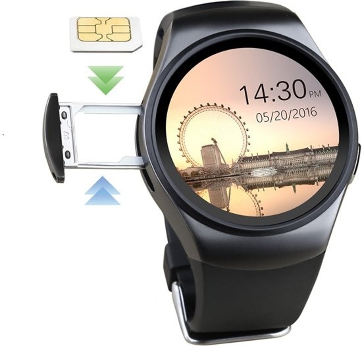 SmartWatch-Trends SWT018 - Smartwatch - Zwart
