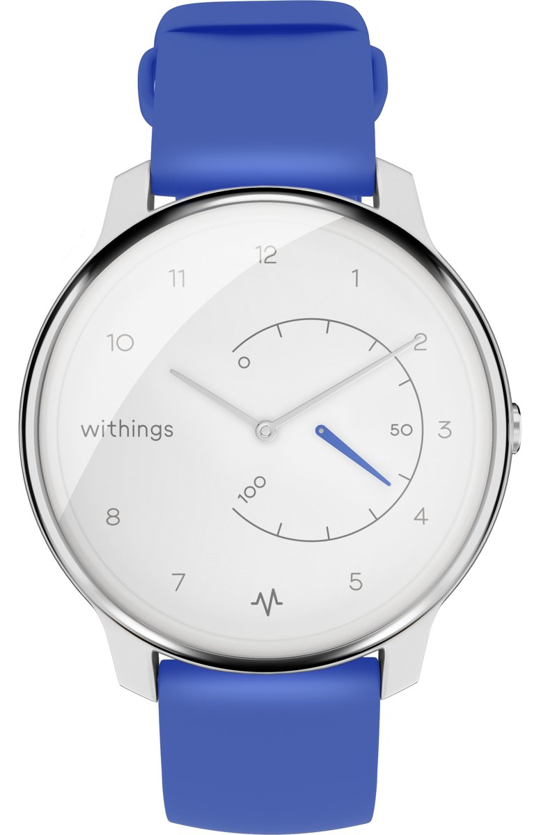 WITHINGS Move ECG - Hybride smartwatch - Wit/Blauw