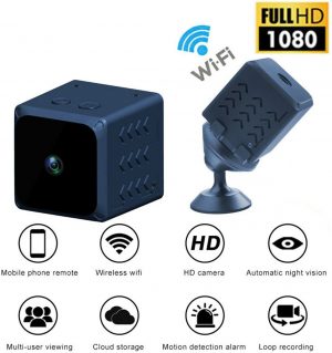 1MP Mini WiFi Home Security Spionagecamera Nachtzicht Draadloze Bewakingscamera Remote Monitor Gratis App