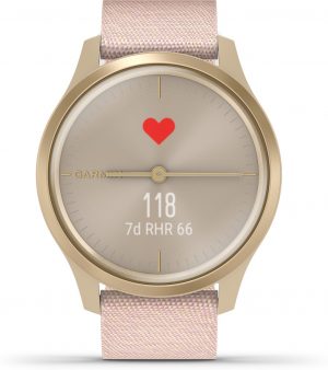 Garmin Vivomove Style - Smartwatch - Goud/licht roze