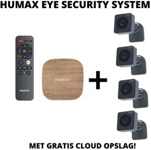 HUMAX - EYE - Cloud - Indoor - Security System - Beveiligingscamera's Set 4