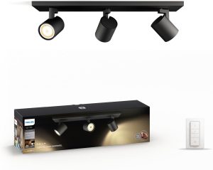 Philips Hue Runner opbouwspot - warm tot koelwit licht - 3-lichts - zwart - basis