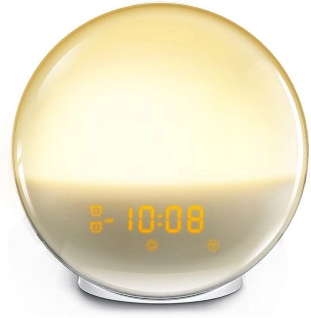 Sleasy® WakeUp Light Smart Wekkerradio Nachtlamp Daglichtlamp Google Home Alexa