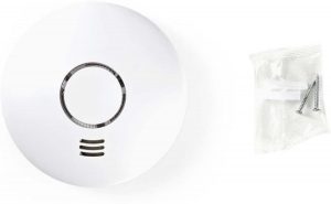 WIFI ROOKMELDER EN HITTEMELDER, TUYA COMPATIBLE, BATTERIJ GEVOED, SMARTPHONE