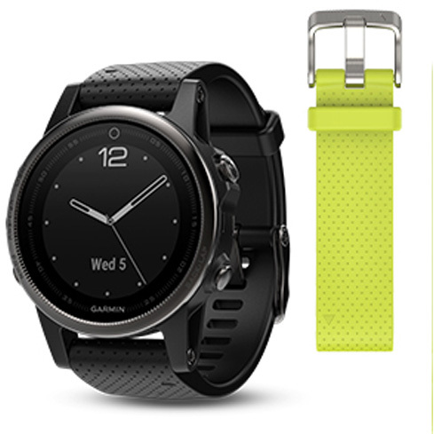 Garmin f?nix 5S smartwatch Sapphire, 42mm, Bluetooth Smart, ANT+, Wi-Fi