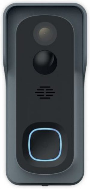 QNECT slimme Wi-Fi deurbel - Full HD 1080P - 140 graden kijkhoek - bewegingsdetectie en 2-way audio - met ingebouwde oplaadbare batterij - werkt met Google Home en Amazon Alexa