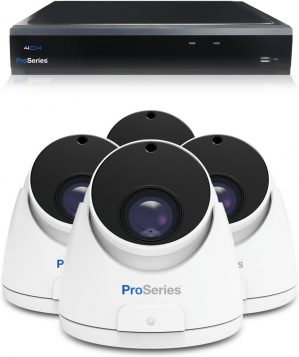 Beveiligingscamera set 4 x Sony Dome camera - 8MP 4K UHD - Draadloos