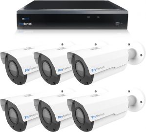 Beveiligingscamera set 6 x Sony Bullet camera 8MP 4K UHD - Draadloos