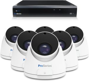 Beveiligingscamera set 6 x Sony Dome camera - 8MP 4K UHD - Draadloos