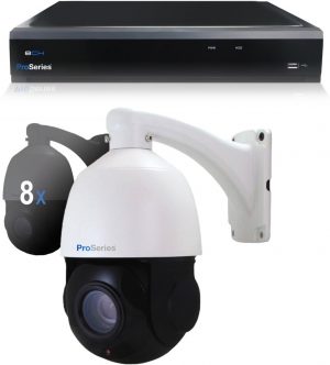 Beveiligingscamera set 8 x Sony bestuurbare PTZ Dome camera - 5MP - Draadloos