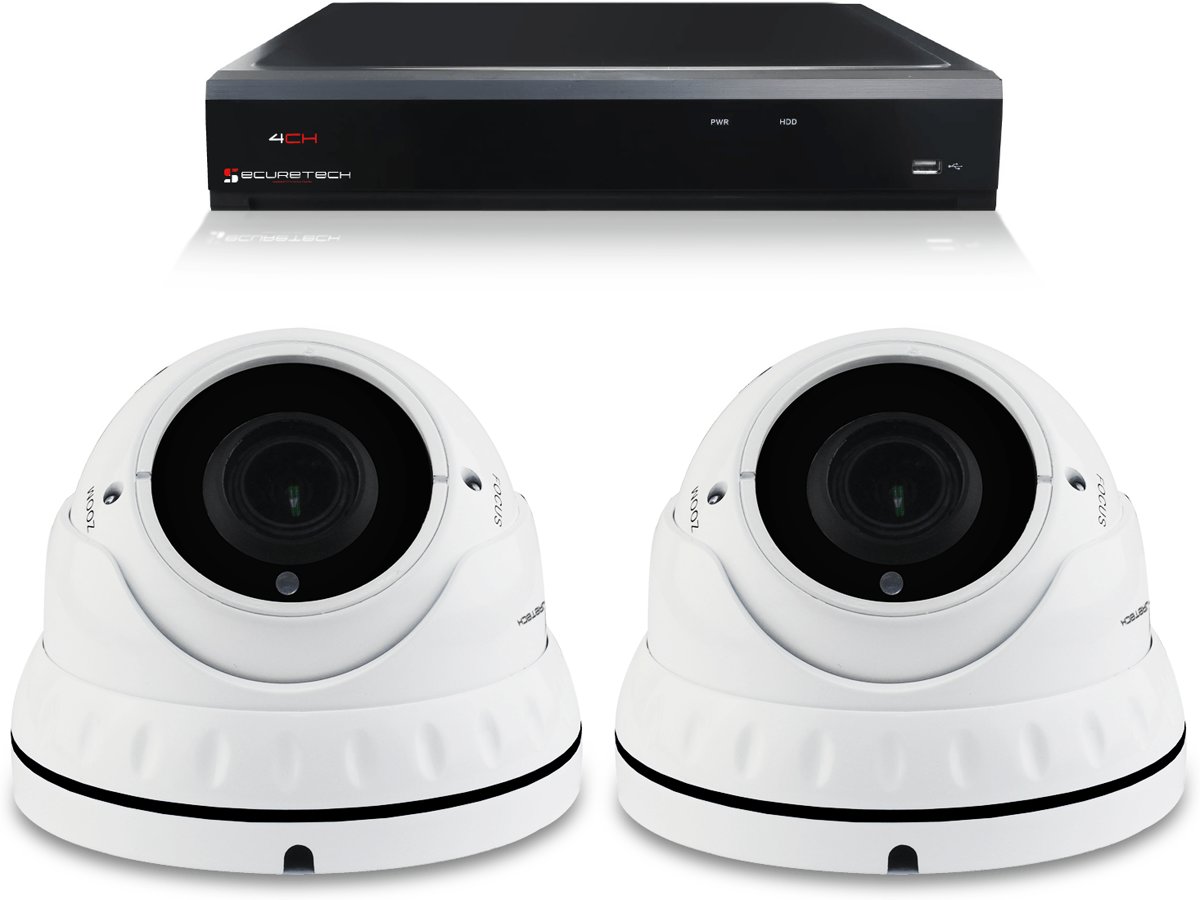 Bewakingscamera set 2 x Sony Dome camera - 4MP 2K HD - Draadloos