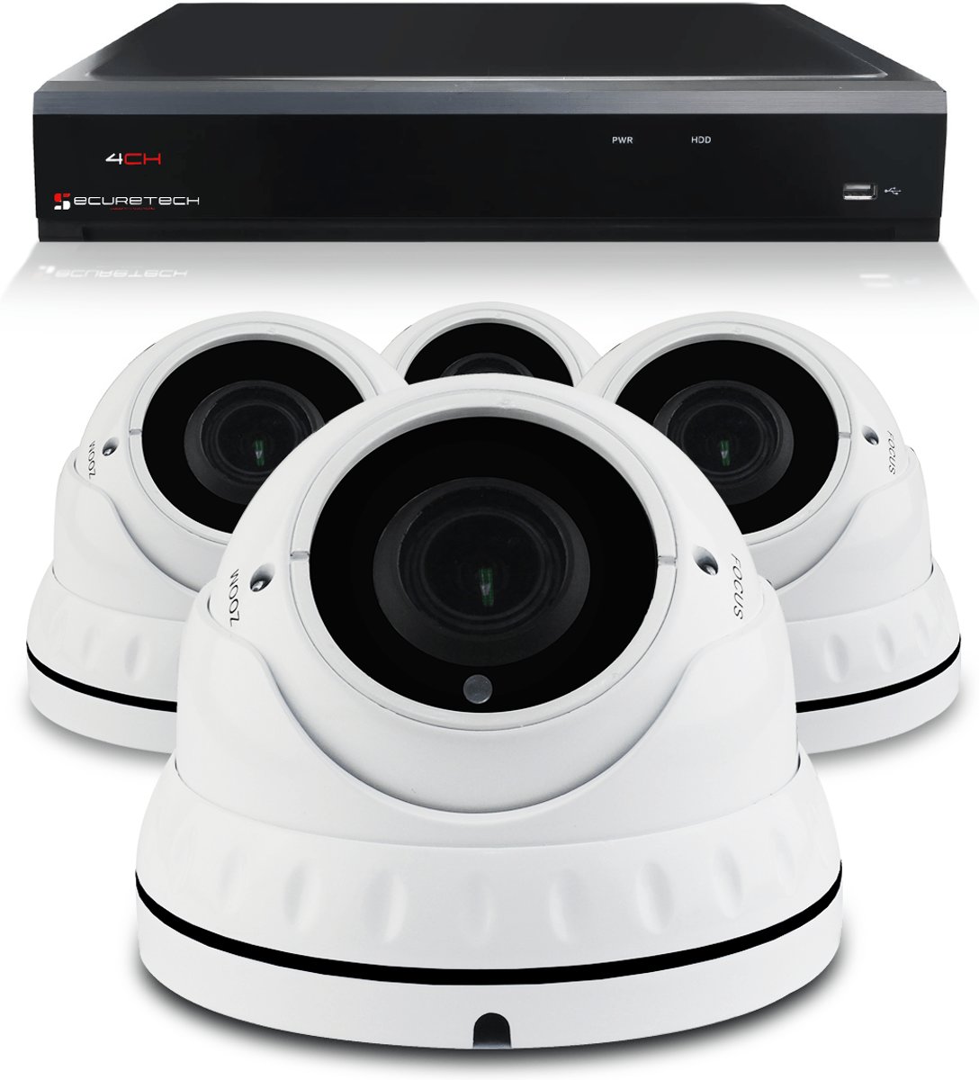 Bewakingscamera set 4 x Sony Dome camera - 4MP 2K HD - Draadloos