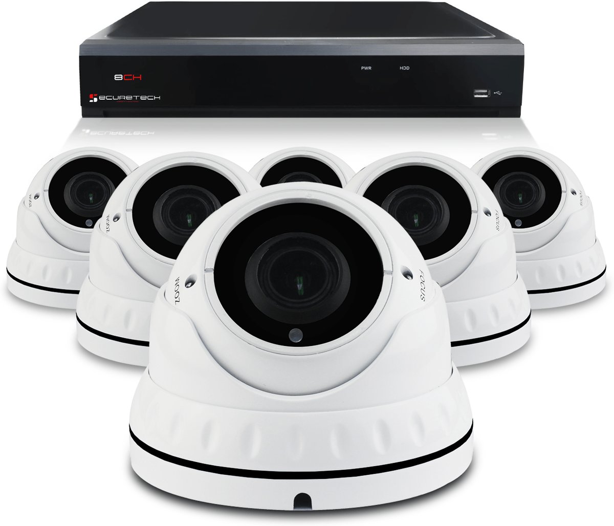 Bewakingscamera set 6 x Sony Dome camera - 4MP 2K HD - Draadloos