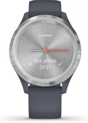 Garmin Vivomove 3S - hybride smartwatch - Blauw/zilver