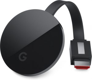 Google Chromecast Ultra Smart TV-dongle 4K Ultra HD HDMI Zwart