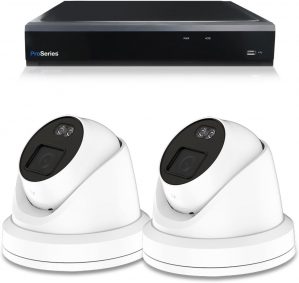 Bewakingscamera set met 2 x 4MP HD ColorSeries Dome camera - bekabeld