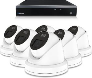 Bewakingscamera set met 6 x 4MP HD ColorSeries Dome camera - bekabeld