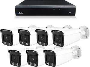 Bewakingscamera set met 7 x 4MP HD ColorSeries Bullet camera - bekabeld
