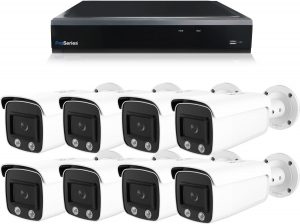Bewakingscamera set met 8 x 4MP HD ColorSeries Bullet camera - draadloos