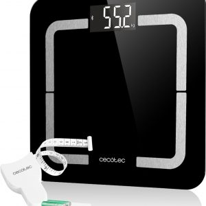 Cecotec Smart weegschaal - Bluetooth personenweegschaal digitaal - Lichaamsanalyse weegschaal - Zwart