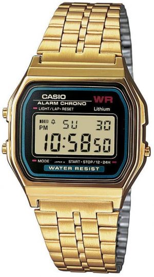 Casio Collection A159WGEA-1EF - Horloge - 33.2 mm - Staal - Goudkleurig