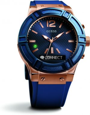 GUESS Connect - Smartwatch - Blauw - 45mm