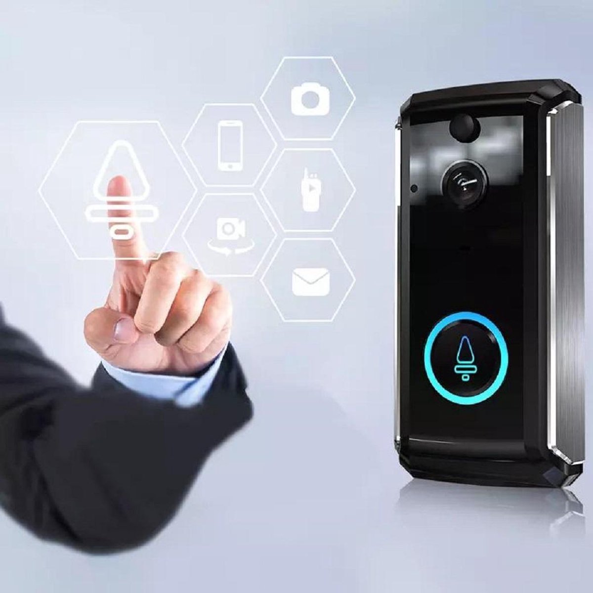 Smart Deurbel-Visuele Deurbel Smart Wifi Intercom Deurbel Lage Power Monitoring Deurbel Smart Voice Intercom Draadloze Deur