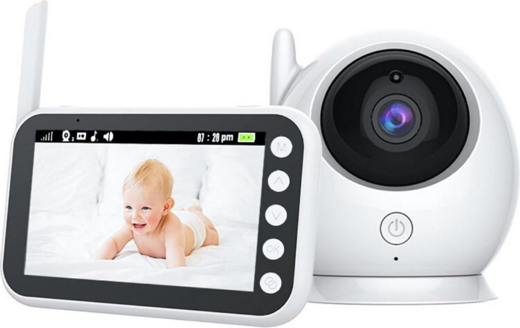 Vtech VM924 Babyphone vidéo avec caméra, écran LCD 5, autonomie de la batterie 31 heures, vision nocturne, portée de 300 m, zoom pan-inclinable, berceuses, sons apaisants, capteur de température Vtech VM924 Babyphone vidéo avec caméra, écran LCD 5, autonomie de la batterie 31 heures, vision nocturne, portée de 300 m, zoom pan-inclinable, berceuses, sons apaisants, capteur de température