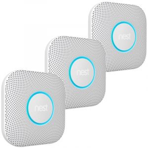 Nest Protect rook- en koolmonoxidemelder 3-pack (netvoeding)