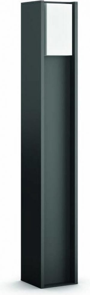 Philips Hue Turaco Sokkellamp - White - 1 Lichtpunt - antraciet - hoog - Buiten