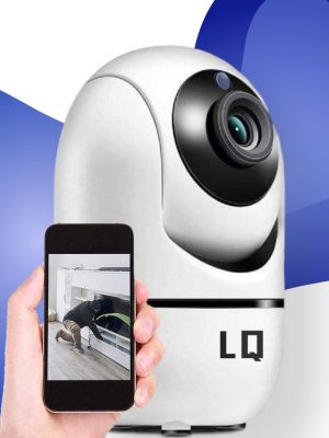 Beveiligingscamera met Bewegingsdetectie en Nachtvisie op Wifi - verbinden met Smartphone Tablet en Laptop - inclusief Muurbeugel - Babyfoon - voor Huisdieren
