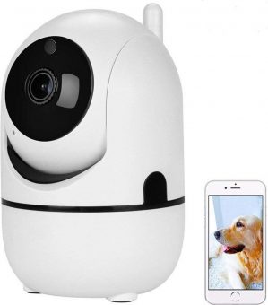 IP Camera met Bewegingsdetectie - WiFi Beveiligingscamera - Bewakingscamera - Babyfoon met camera - Wit