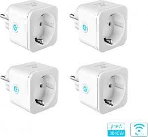 K&L Smart Plug - Energiemeter - Tijdsschakelaar - Google Home, Amazon Alexa en IFTTT compatible - Slimme Stekker