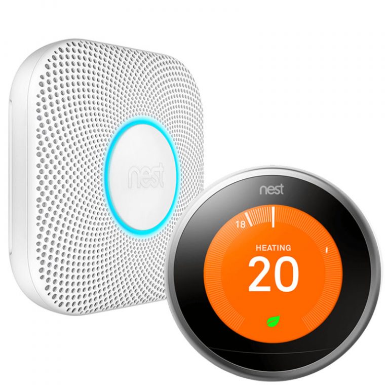 Nest Thermostat + Protect rook en CO melder Smart Gear Compare