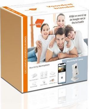Voordeelbundel: WoonVeilig Alarmsysteem + HD Binnencamera - Nu met € 99,- Prijsvoordeel